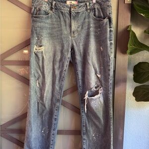 CAbi Distressed Blue Jeans